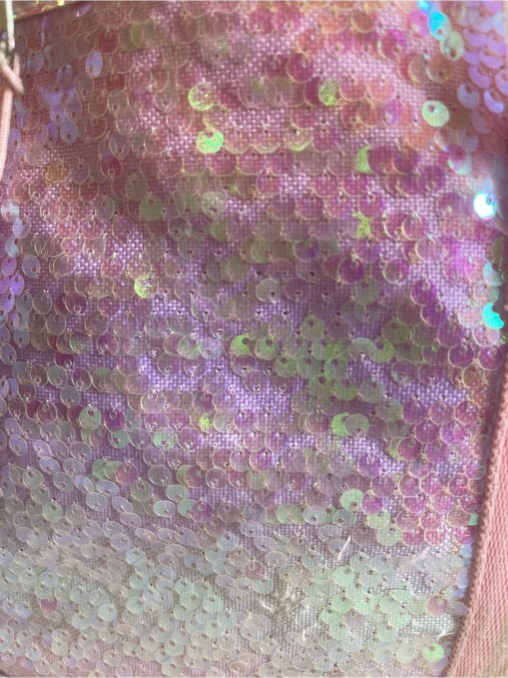Justice Girls Iridescent Sequin Backpack Pink Pastel School Bookbag - Picture 2 of 8